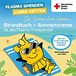 Plasmaspende DRK Sonnencreme Zwickau Juni 2023