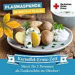 DRK Plasmaspende Plauen Leipzig Oktober Kartoffel