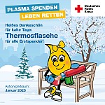 DRK Plasmaspende Januar 2025 Thermosflasche Dankeschön