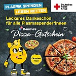 DRK Plasmaspende Sachsen-Allee Chemnitz Pizza Dominos