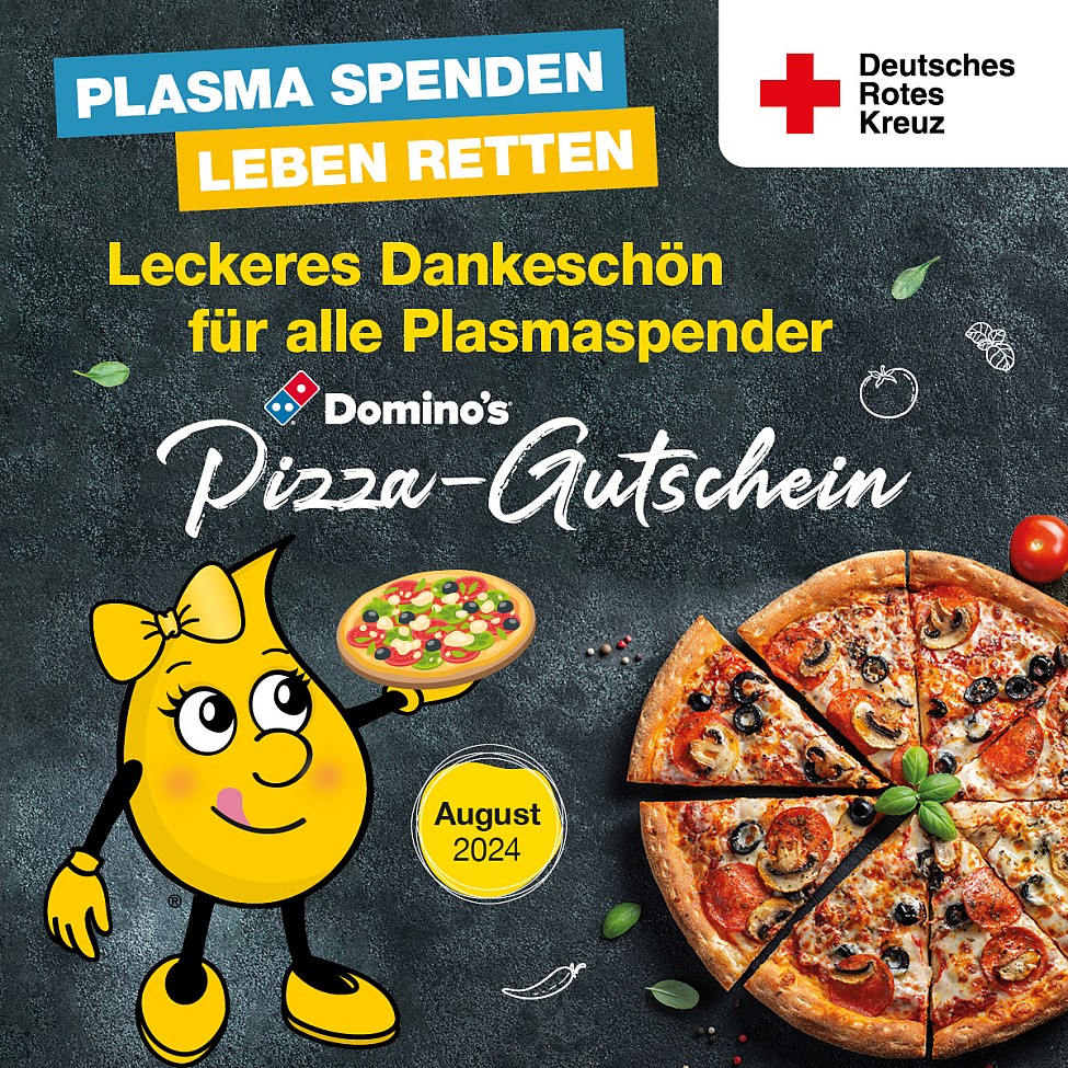 DRK Plasmaspende August Dominos Pizza