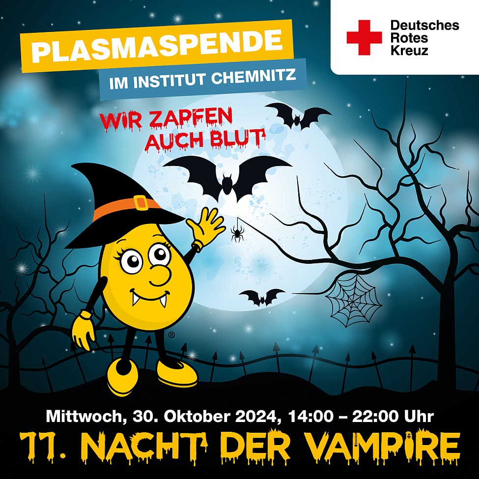 DRK Plasmaspende Oktober Halloween Chemnitz