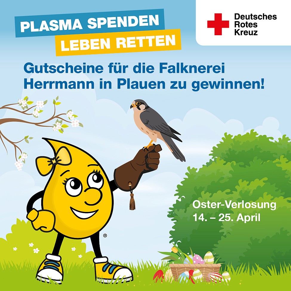 DRK Plasmaspende Plauen Falknerei