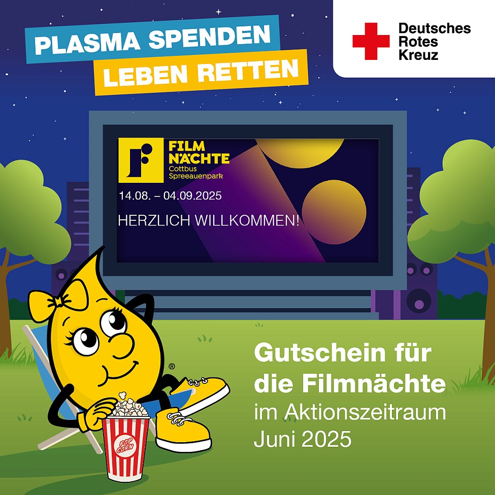 DRK PLamaspende Cottbus Sommerkino Filmnächte 2025