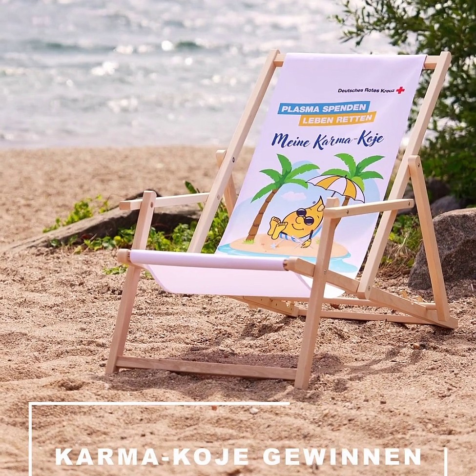 DRK Plasmaspende Gewinnspiel Liegestuhl 
