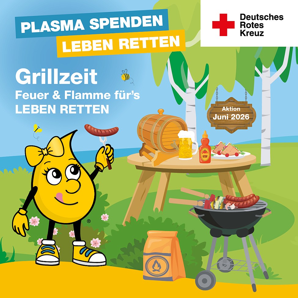 DRK Plasmaspende Dresden Grillen Sommer