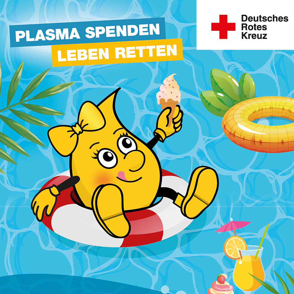 DRK Plasmaspende Eis Sommer Leben Retten