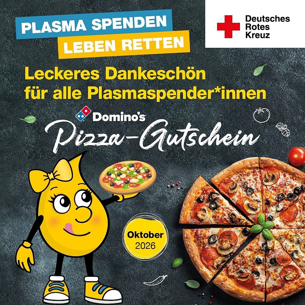 DRK Plasmaspende Sachsen-Allee Chemnitz Pizza Dominos